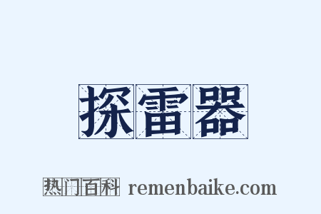 探雷器是什么意思的图片
